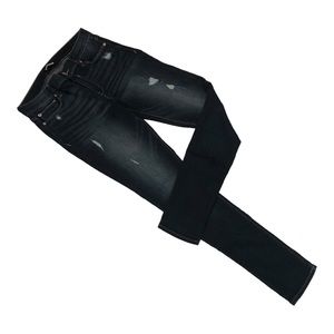 Express dark wash distressed skinny jeans size 6